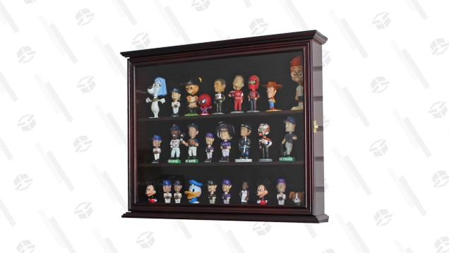 A wall mounted display case is arguably the classiest way to put your figurines out on display, without taking up any desk space.